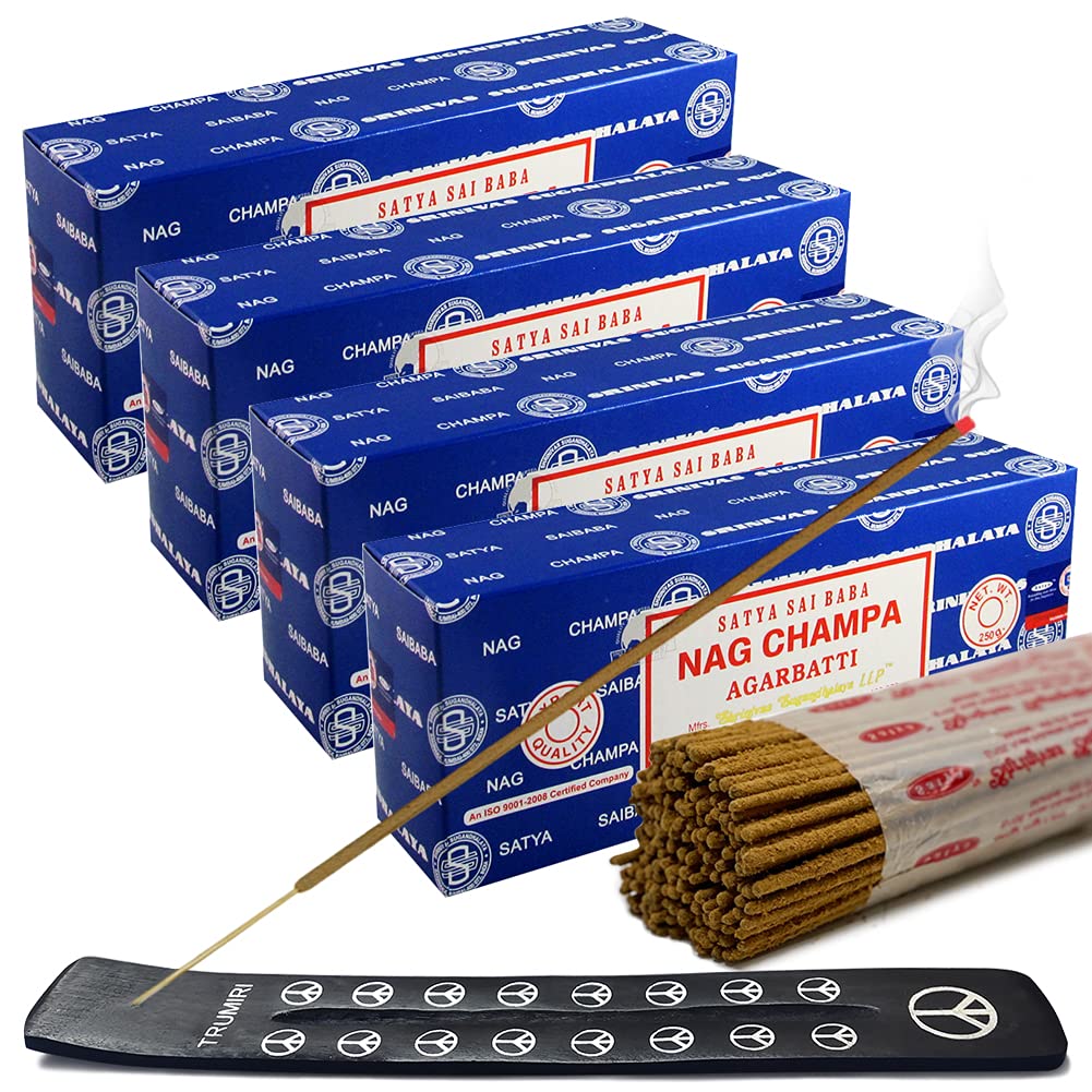Amazon.com: Nag Champa Incense Sticks 250g x 4 and Incense Stick